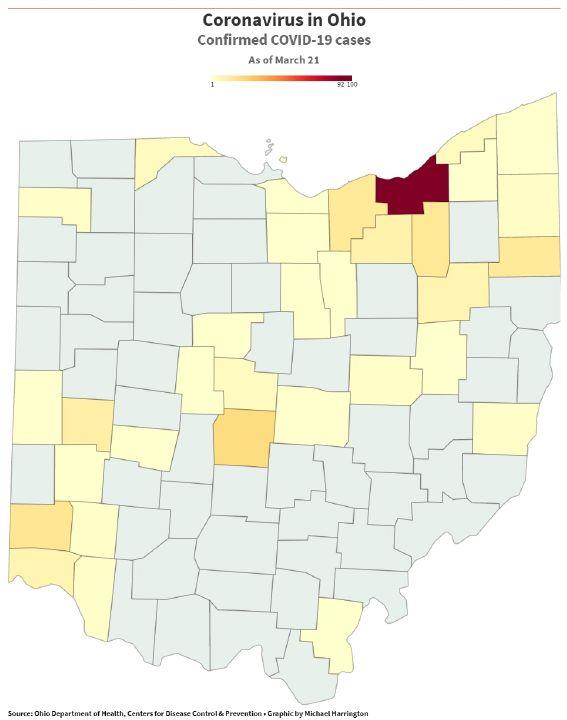 Ohio Coronavirus Map Today