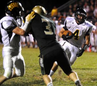 scs zach wolfrey runs the ball against century on sept 27
