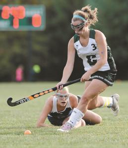 centurys shelby mercer drives the ball past manchester valleys cassidy flynn during the first half of their game in eldersburg tuesday oct 8 2013