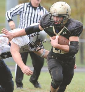 centurys mike ashwell fights upfield against manchester valley saturday oct 12 at century high school