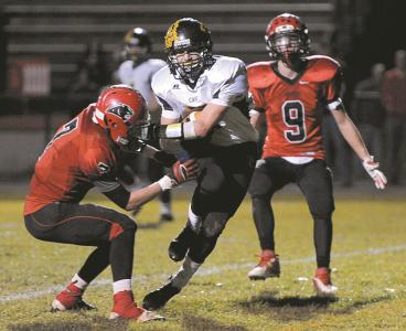 south carrolls andrew louder scores a touch down against north carroll
