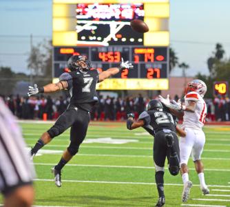 rivera raiders hustle to defend the ball thursday evening against sharyland rattlers at sams memorial stadium