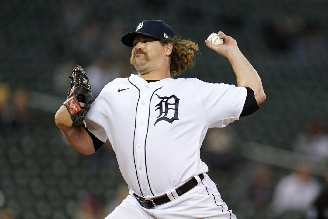 Detroit Tigers relief pitcher Andrew Chafin plays during a