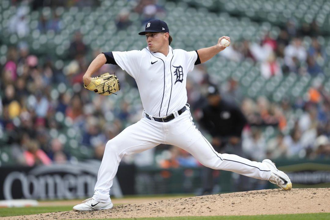 Detroit Tigers relief pitcher Tyler Holton throws against the Baltimore  Orioles in the fifth inning of a baseball game, Sunday, April 30, 2023, in  Detroit. (AP Photo/Paul Sancya) | The Courier ASSOCIATED PRESS