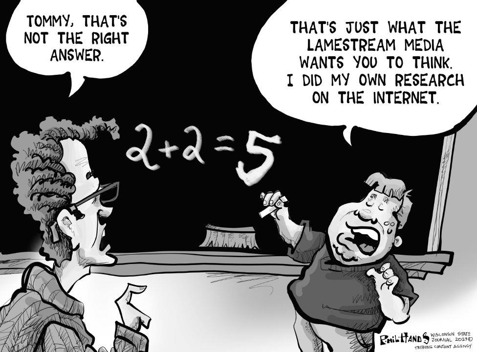 New math | The Courier Cartoon commentary