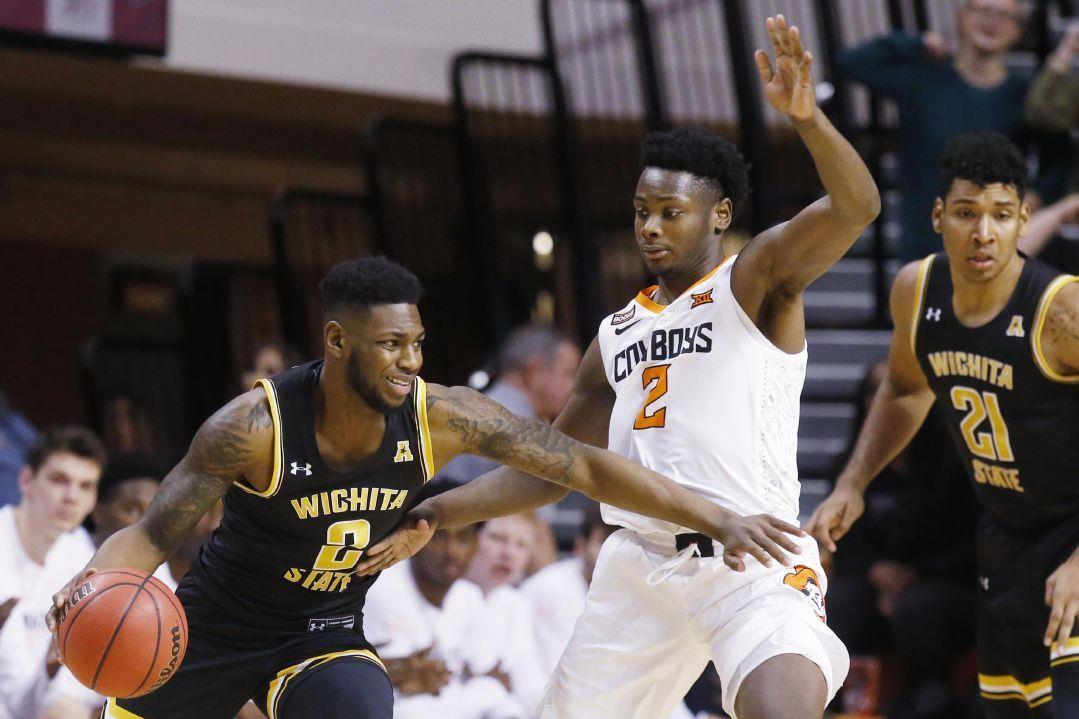 Wichita State Guard Jamarius Burton 2 Drives Around Oklahoma